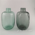 Recykling zielonych szklanych wazonów dekoracyjny nowoczesne wazony tabletop